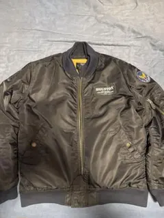 HOUSTON MA-1 フライトジャケット L ブラック