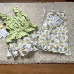 アプレレクール　パイナップル　男の子　女の子　水着　兄妹お揃い　140