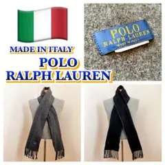 イタリア製 Ralph Lauren ラルフローレンマフラー　リバーシブル　両面
