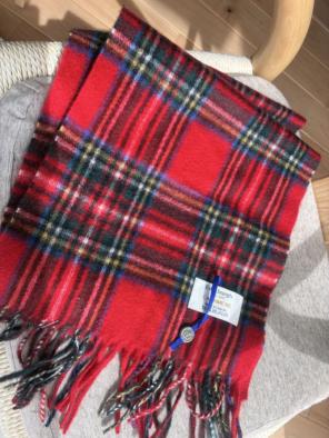 Edinburgh カシミヤ タータンチェック マフラー