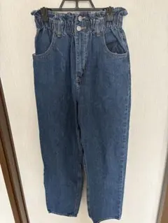 WEGO Mサイズ ウエストゴムデニムパンツ