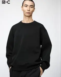 し*ラ様 未使用　ユニクロC オーバーサイズスウェットシャツ　ブラック　春ニット