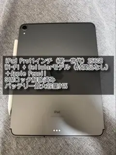 iPad Pro11インチ256GBセルラーモデル＋Apple Pencil