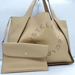 美品 ステラマッカートニー サークルロゴ 大容量 肩掛け ベージュのサムネイル