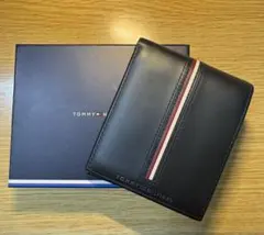 TOMMY HILFIGER 二つ折り財布 ブラック
