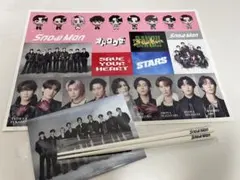 【SnowMan】CD 購入特典 フォトカード ステッカーシート ロゴ入り箸