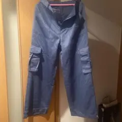 SLY ダークブルー カーゴパンツ ボタン付き