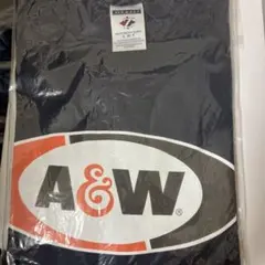 新品未開封　A&W Tシャツ(旧ロゴ)　Navy Sサイズ