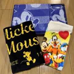 ディズニータオル4枚セット☆第一生命☆ミッキーマウス☆フェイスタオルハンドタオル
