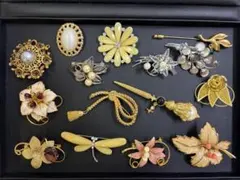 ブローチ セット おまとめ品　 15点　ヴィンテージ　アクセサリー　まとめ売り