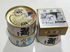 若狭宇宙鯖缶 さば味付け 1缶　田村長鯖缶詰　鯖味噌煮　水煮醤油味各1缶
