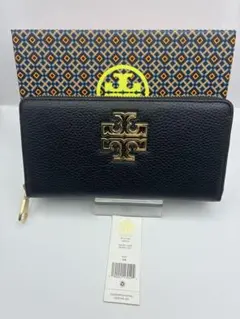 未使用】トリーバーチ マリオン フラットウォレット 長財布 ブラック
