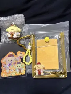 サンリオ マスコットチャーム カード＆ケース ステッカー 6点 ポムポムプリン