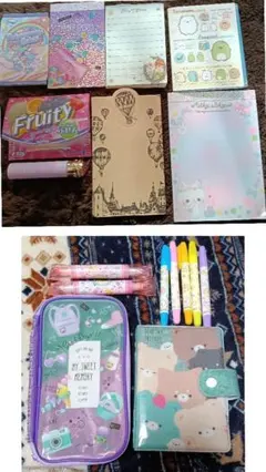 女の子　文房具おまとめ売り