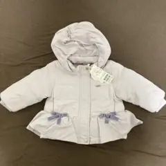 【新品】プティマイン　petit main ペプラムダウンジャケット　80cm