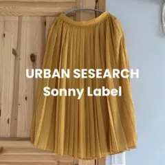 URBAN SESEARCH プリーツスカート　イエロー　Sサイズ