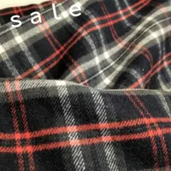 D89◇ｓａｌｅ◇cotton起毛格子2㍍