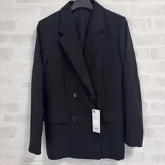 GU ダブルブレストジャケットZ Mサイズ　ブラック