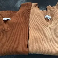 ユニクロ　UNIQLO マメクロゴウチ　M 二枚セット　Ｖネックセーター