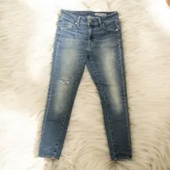 アメリカンホリック　デニム　スキニー　ジーンズ　ジーパン　ダメージ　L