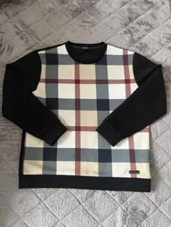 BLACK LABEL CRESTERIDGE チェック柄トレーナー　スウェット