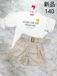 レピピアルマリオ　ラブトキシック　新品　袖リボンTシャツとベルト付きショーパン