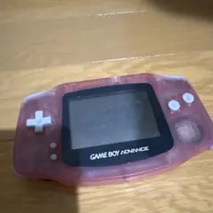 ジャンク　ゲームボーイアドバンス クリアピンク 本体