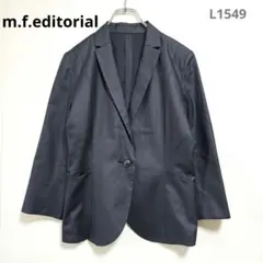 エムエフエディトリアル　テーラードジャケット　Ｌ　紺　１Ｂ　１つボタン　長袖のサムネイル