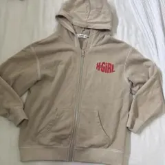 X-GIRL ベージュ パーカー