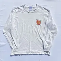 90's Hanes ロングtシャツ プリントtシャツ ホワイト　usa企画のサムネイル