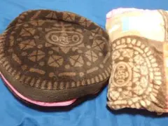 【非売品】オレオ フリース付きクッション ピンク ノベルティ
