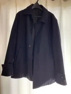 コムサコミューンCOMMECACOMMUNEステンカラーコート　ネイビーMサイズ