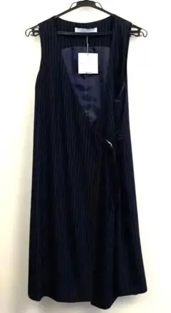 新品タグ付き　ワコール　ネイビー ストライプ マタニティ　ワンピース