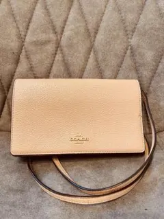 正規品　極美品　コーチ　レザー　ウォレットショルダーバック