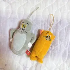 新品未使用！トムとジェリー　ファニーアート　ぬいぐるみマスコット　2個