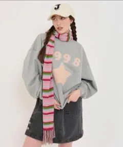 TINA:JOJUN ロゴスウェット　1998 グレー Mサイズ