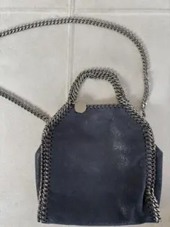 STELLA McCARTNEY ブラックレザーショルダーバッグ