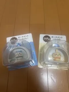 エニマニくじ　オーナメント　ハチワレ＆うさぎ