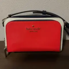 開店セール☆新品未使用 美品 25年購入 ケイトスペード レザー カメラバッグ⑤のサムネイル