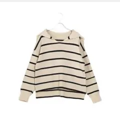 Bab セーラーカラーボーダーニット