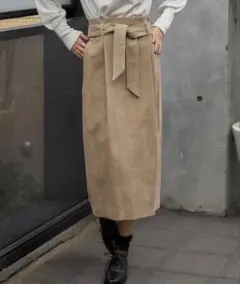 グリーンレーベルリラクシング　コーデュロイスカート　M