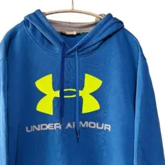 UNDER ARMOUR フード付きパーカー 青