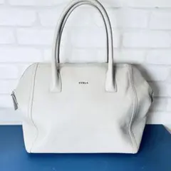 Furlaアイボリートートバッグ　レザーバッグ　ビジネスバッグ　A4対応