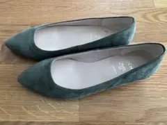 美品⭐︎PICHE abahouse フラットシューズ ローヒール34 オリーブ