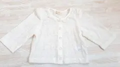 ハッシュアッシュ　カーディガン　薄手　レース