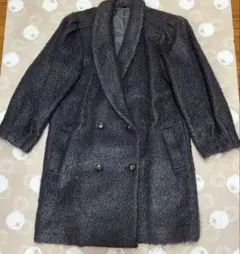 レディース　モヘア混ハーフコート