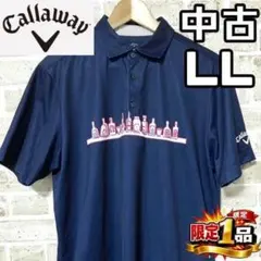 【早い者勝ち✨】キャロウェイ メンズ 半袖 ポロシャツ LL ネイビー 紺のサムネイル