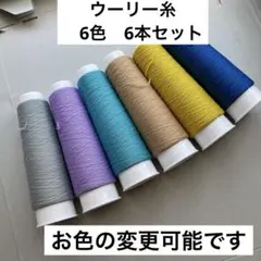 【W-A】ウーリー糸　6色6本セット
