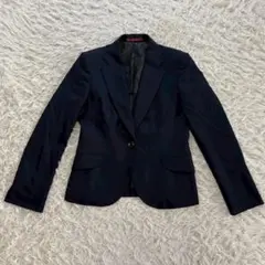 ネイビー テーラードジャケット シングルボタン