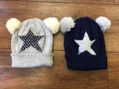 着画あり   可愛い♡  ボンボン付き  ニット  2個セット